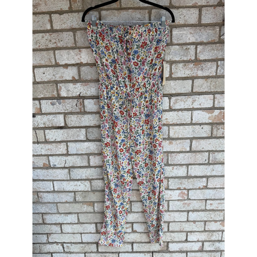 Women’s Multicolor Floral Romper Size Small NWT 100% Polyester